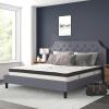 Flash Furniture 10 Inch CertiPUR US Certified Pocket Spring Mattress, King, Light Gray(Light Gray)