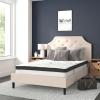 Flash Furniture 10 Inch CertiPUR US Certified Pocket Spring Mattress, King, Light Gray(Beige)