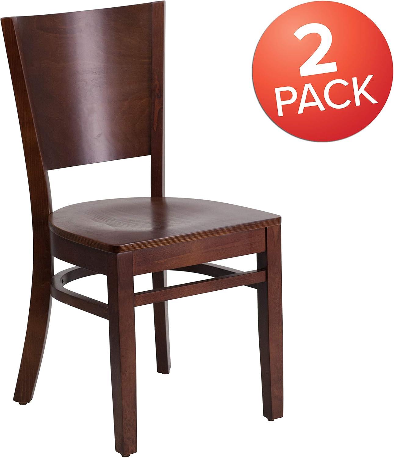 image:imageFlash Furniture Lacey Series Solid Back Walnut Wood Restaurant Chair Burgundy Vinyl SeatWalnut Wood SeatWalnut Wood Frame