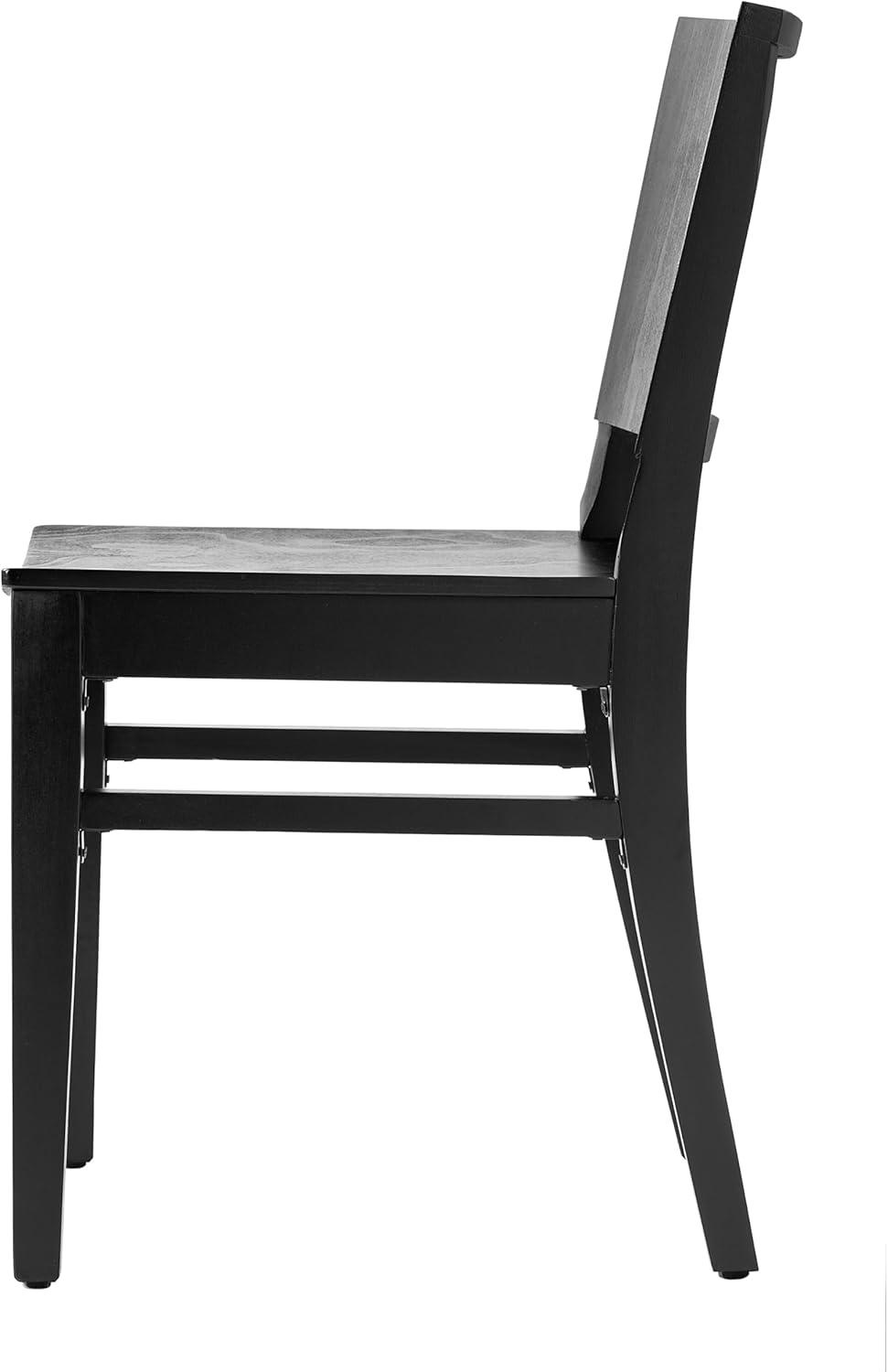 image:imageFlash Furniture Naples Commercial Solid Wood Dining Chair Curved Backrest Sturdy Mortise and Tenon Construction BlackBlack