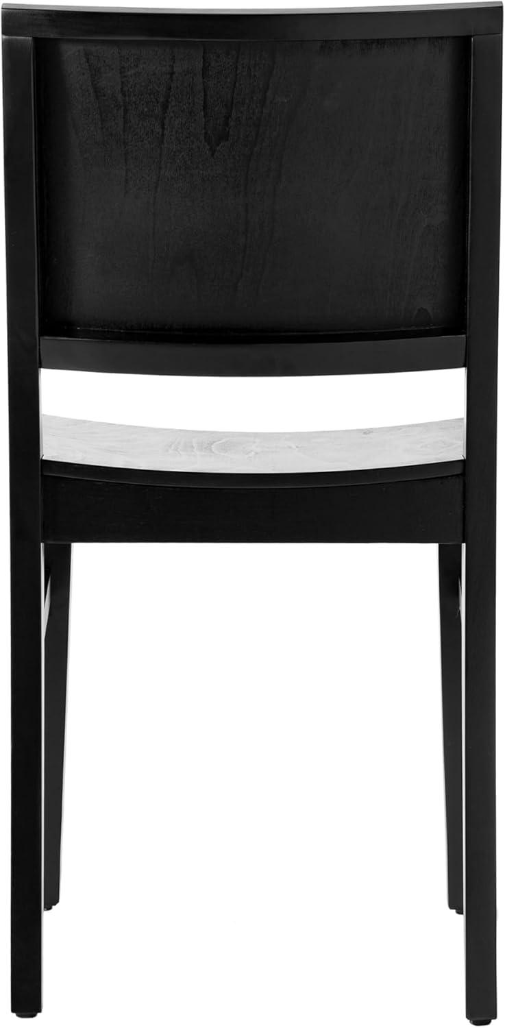 image:imageFlash Furniture Naples Commercial Solid Wood Dining Chair Curved Backrest Sturdy Mortise and Tenon Construction BlackBlack