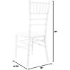 Flash Furniture Advantage Lime Wash Chiavari Chair(White)