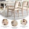 Flash Furniture Naples Commercial Solid Wood Dining Chair, Curved Backrest, Sturdy Mortise and Tenon Construction, Black(Antique White)