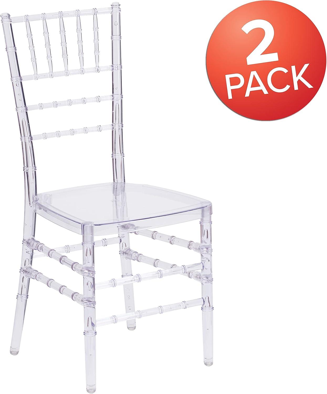 image:imageFlash Furniture Flash Elegance Crystal Ice Stacking Chiavari Chair1 Pack