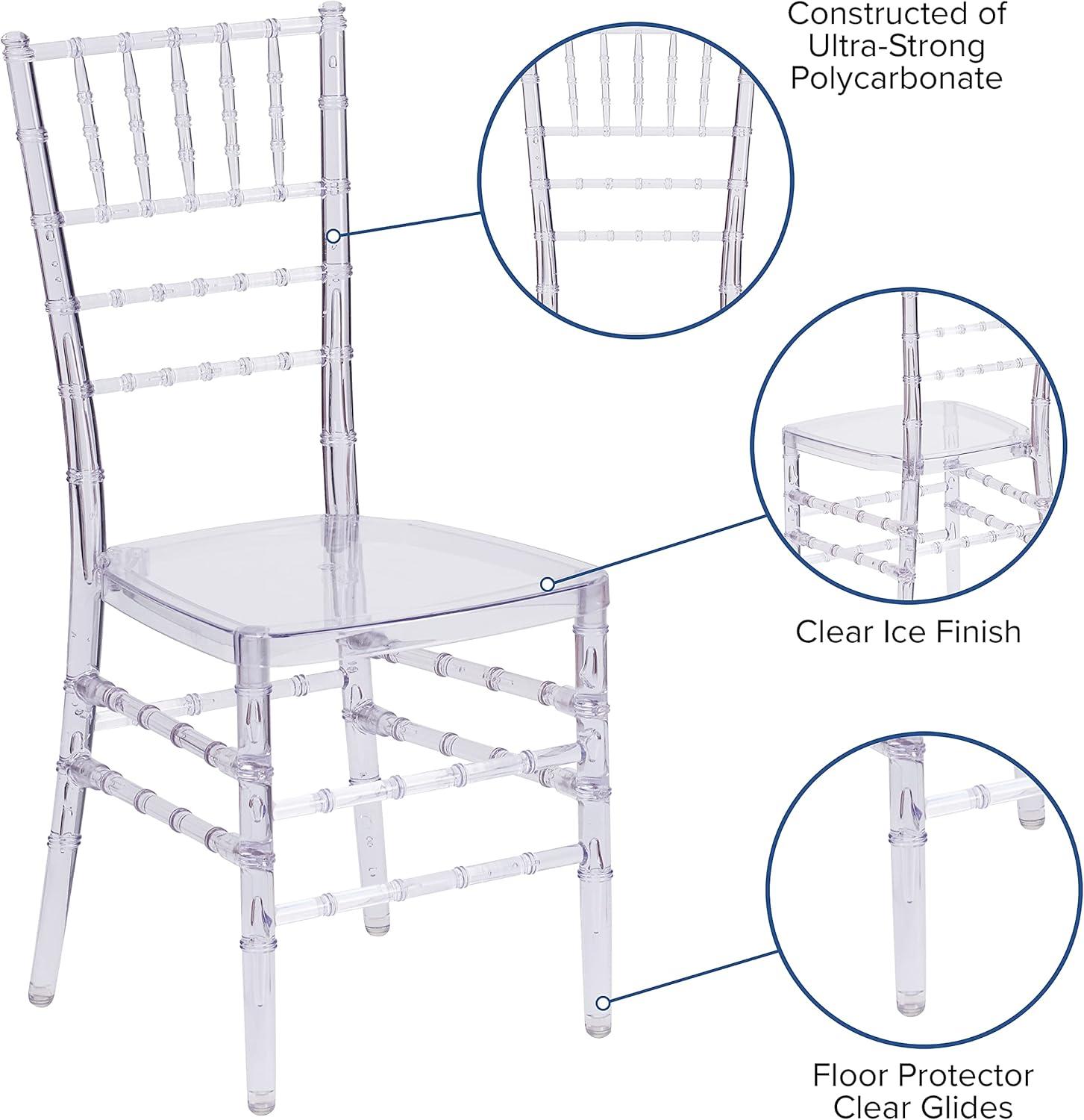 image:imageFlash Furniture Flash Elegance Crystal Ice Stacking Chiavari Chair1 Pack