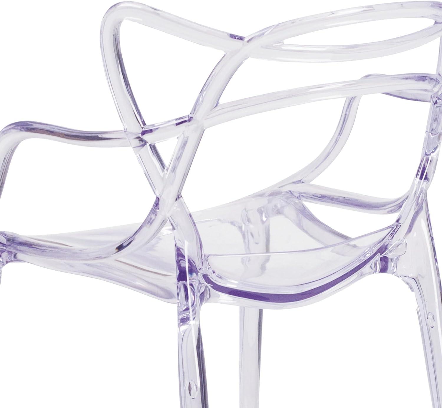 image:imageFlash Furniture Josh 4 Pack Nesting Series Transparent Stacking Side Chair1 Pack