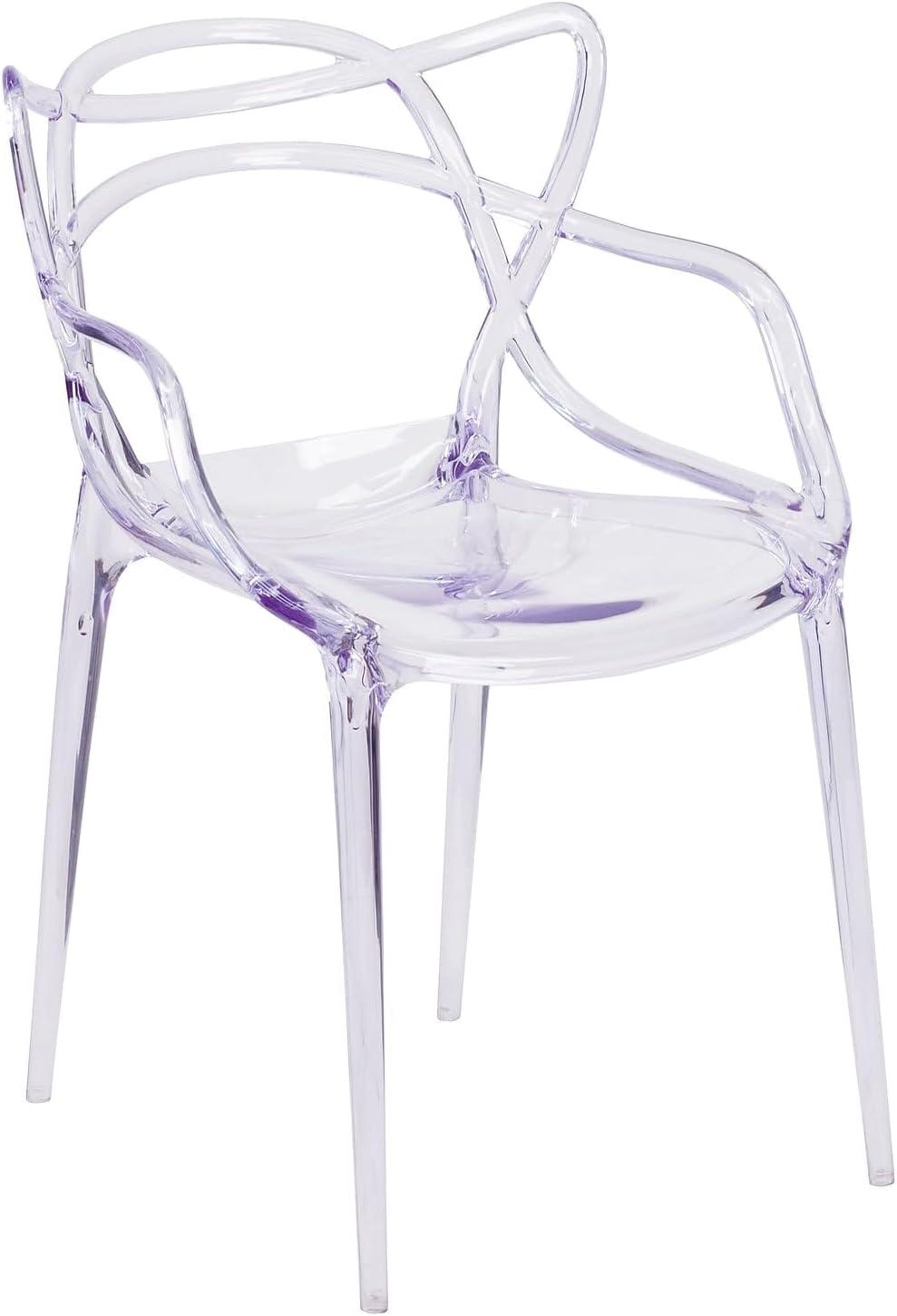 image:imageFlash Furniture Josh 4 Pack Nesting Series Transparent Stacking Side ChairSet of 4