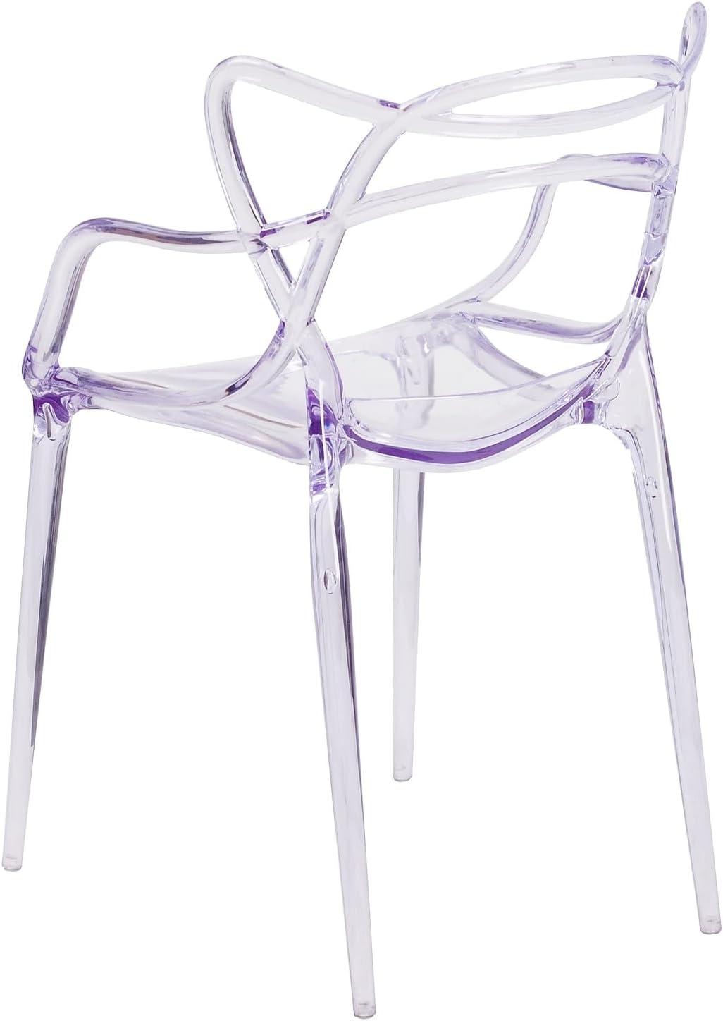 image:imageFlash Furniture Josh 4 Pack Nesting Series Transparent Stacking Side ChairSet of 4