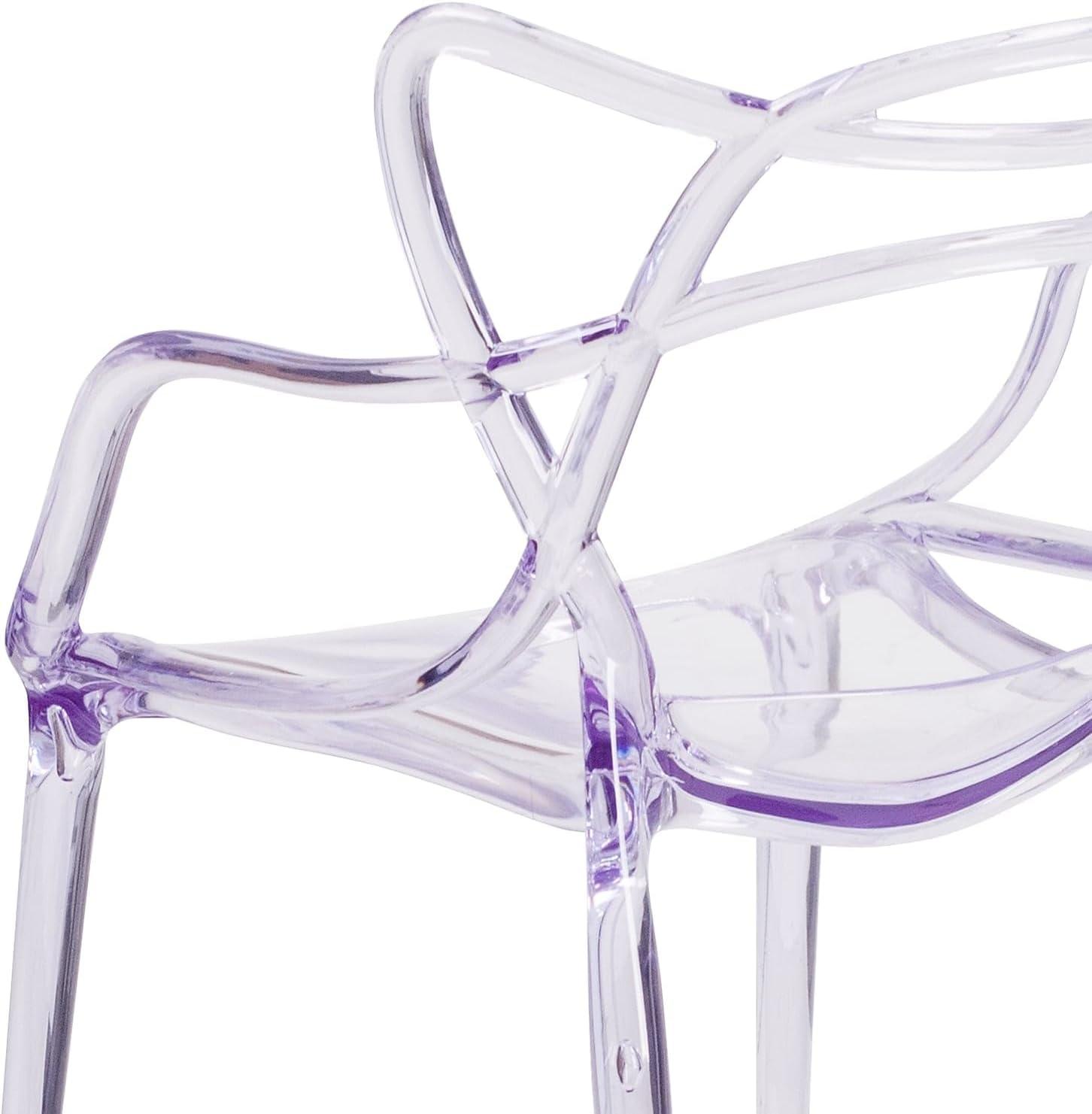 image:imageFlash Furniture Josh 4 Pack Nesting Series Transparent Stacking Side ChairSet of 4