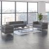 Flash Furniture Hercules Regal Series Contemporary Gray LeatherSoft Chair with Encasing Frame(Grey)
