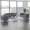 Flash Furniture Hercules Regal Series Contemporary Gray LeatherSoft Chair with Encasing Frame(Grey)