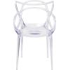 Flash Furniture Josh 4 Pack Nesting Series Transparent Stacking Side Chair(1 Pack)
