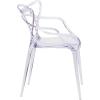 Flash Furniture Josh 4 Pack Nesting Series Transparent Stacking Side Chair(1 Pack)