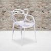 Flash Furniture Josh 4 Pack Nesting Series Transparent Stacking Side Chair(1 Pack)