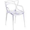 Flash Furniture Josh 4 Pack Nesting Series Transparent Stacking Side Chair(1 Pack)
