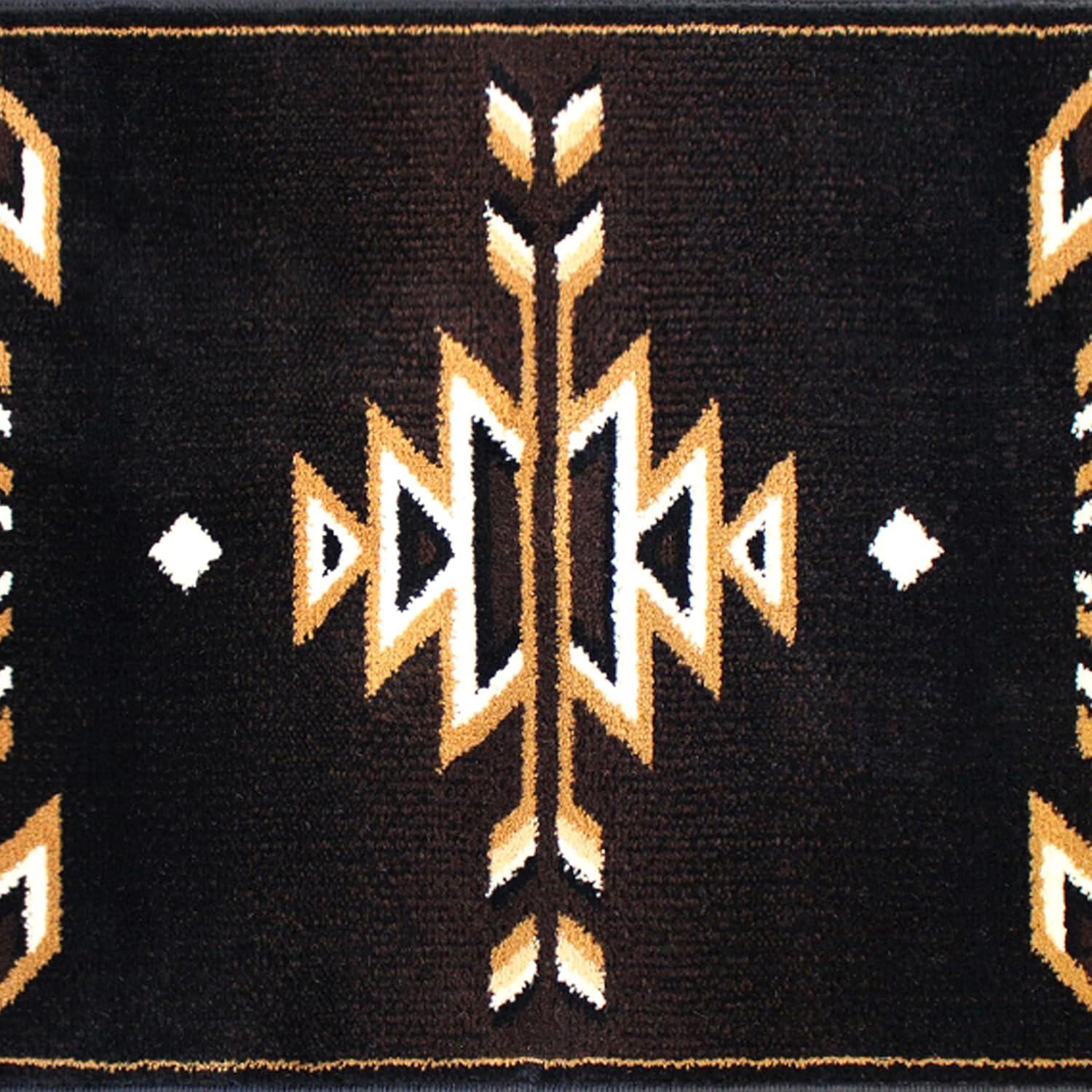 image:imageFlash Furniture Amado Collection Rustic Southwestern Area Rug NonShedding Brown Olefin Fibers 2 x 7 Jute Backing Bedroom Living Room Entryway2 x 35 Rectangular