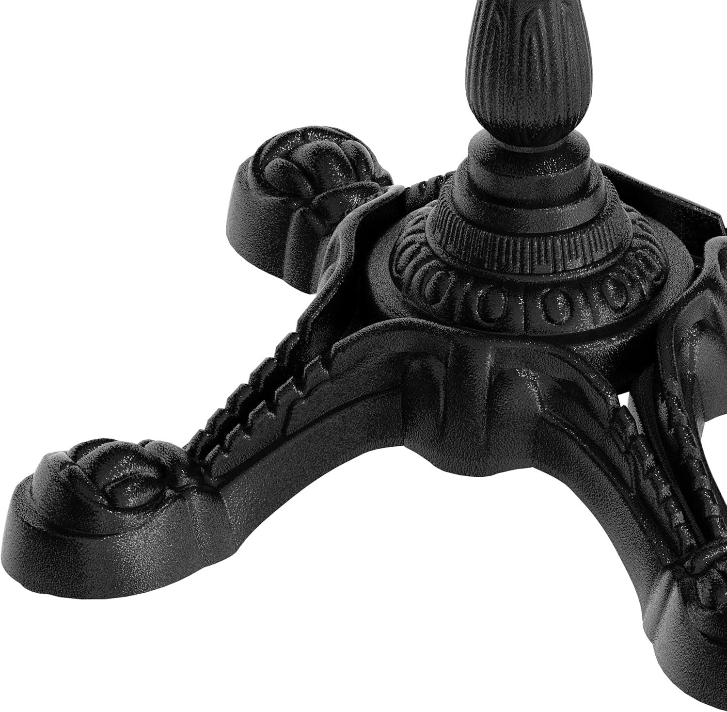 image:imageFlash Furniture Chambery HeavyDuty 2275 x 2275 Cast Iron Table Base UVResistant AllWeather IndoorOutdoor Base for Commercial Dining amp Hospitality Use