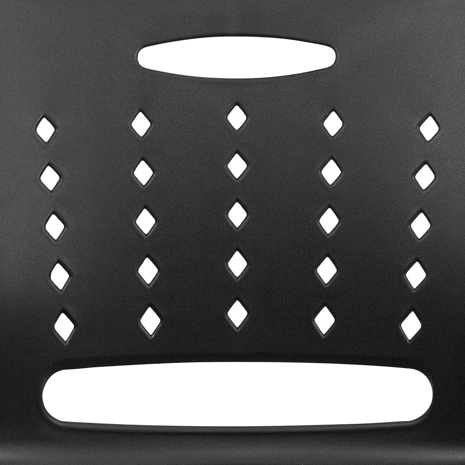 image:imageFlash Furniture HERCULES Series 881 lb Capacity Yellow Sled Base Stack Chair with AirVent BackBlack