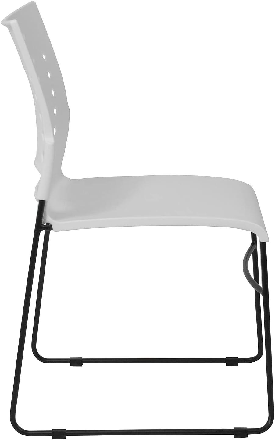 image:imageFlash Furniture HERCULES Series 881 lb Capacity Yellow Sled Base Stack Chair with AirVent BackWhite