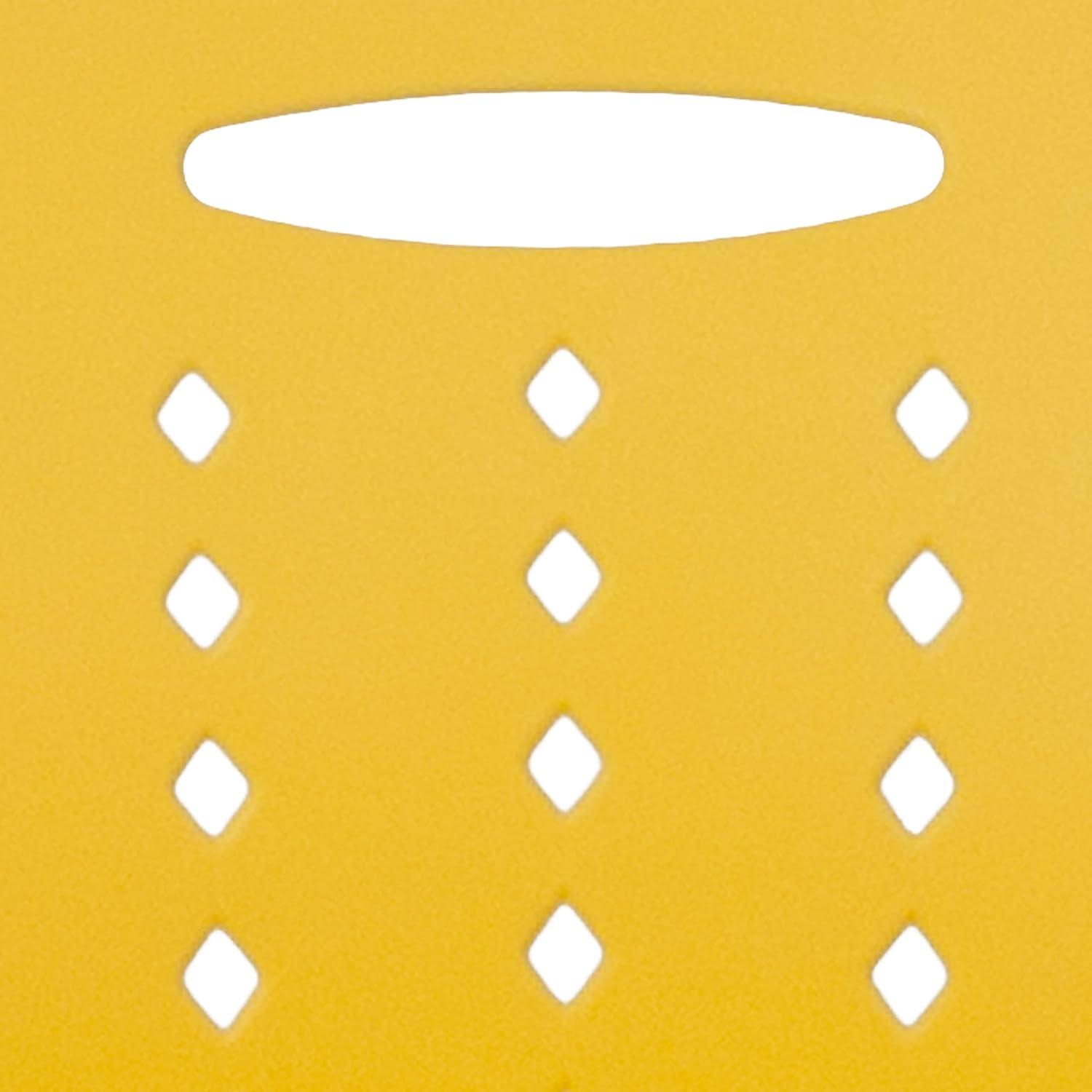 image:imageFlash Furniture HERCULES Series 881 lb Capacity Yellow Sled Base Stack Chair with AirVent BackYellow