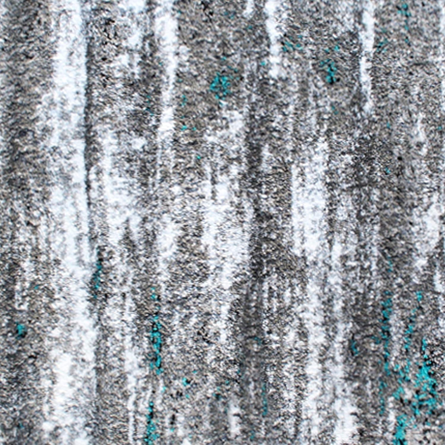 image:imageFlash Furniture Marian Collection Area Rug Distressed Turquoise Olefin Rug with Jute Backing 3 x 16 Entryway Living Room BedroomTurquoise