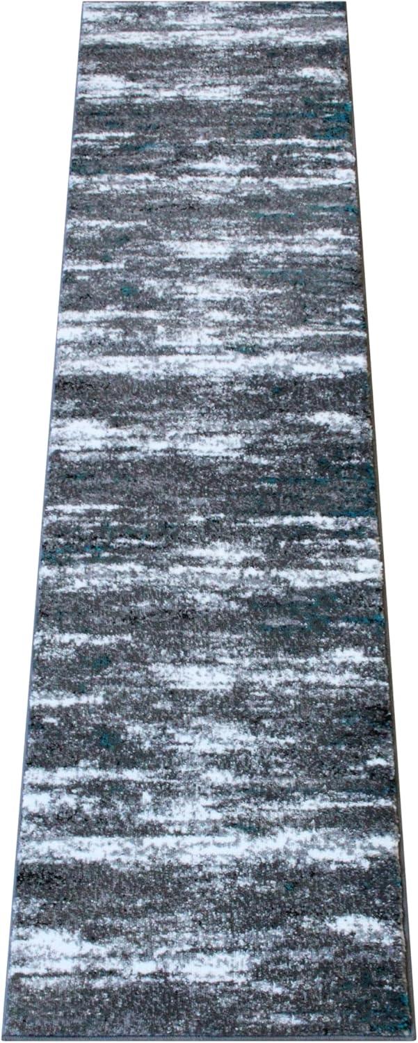 image:imageFlash Furniture Marian Collection Area Rug Distressed Turquoise Olefin Rug with Jute Backing 3 x 16 Entryway Living Room BedroomTurquoise