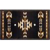 Flash Furniture Amado Collection Rustic Southwestern Area Rug – Non-Shedding Brown Olefin Fibers – 2′ x 7′ – Jute Backing – Bedroom, Living Room, Entryway(2′ x 3’5″ (Rectangular))