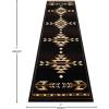 Flash Furniture Amado Collection Rustic Southwestern Area Rug – Non-Shedding Brown Olefin Fibers – 2′ x 7′ – Jute Backing – Bedroom, Living Room, Entryway(2′ x 7’4″ (Rectangular))