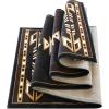 Flash Furniture Amado Collection Rustic Southwestern Area Rug – Non-Shedding Brown Olefin Fibers – 2′ x 7′ – Jute Backing – Bedroom, Living Room, Entryway(2’7″ x 10′ (Rectangular))