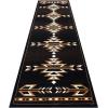 Flash Furniture Amado Collection Rustic Southwestern Area Rug – Non-Shedding Brown Olefin Fibers – 2′ x 7′ – Jute Backing – Bedroom, Living Room, Entryway(2’7″ x 15’7″ (Rectangular))