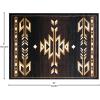 Flash Furniture Amado Collection Rustic Southwestern Area Rug – Non-Shedding Brown Olefin Fibers – 2′ x 7′ – Jute Backing – Bedroom, Living Room, Entryway(8′ x 10′ (Rectangular))