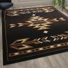 Flash Furniture Amado Collection Rustic Southwestern Area Rug – Non-Shedding Brown Olefin Fibers – 2′ x 7′ – Jute Backing – Bedroom, Living Room, Entryway(8′ x 10′ (Rectangular))