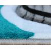 Flash Furniture Athos Collection Abstract Area Rug – Sculpted High-Low Pile Turquoise Olefin Rug – 3′ x 16′ Area Rug – Jute Backing – Entryway, Living Room, Bedroom(Turquoise)