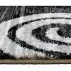 Flash Furniture Cirrus Collection Swirl Patterned Area Rug – Purple Olefin Fibers with Jute Backing – 5′ x 7′ – Entryway, Living Room, Bedroom(Grey)