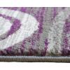 Flash Furniture Cirrus Collection Swirl Patterned Area Rug – Purple Olefin Fibers with Jute Backing – 5′ x 7′ – Entryway, Living Room, Bedroom(Purple)