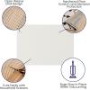 Flash Furniture Fealty Non Slip Rug Pad for 2′ x 3′ Area Rug, Hardwood Floor Rug Gripper Anti Skid Rug Pad Protective Cushioning Rug Pad(4’8″ x 6’9″ (Rectangular))