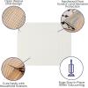 Flash Furniture Fealty Non Slip Rug Pad for 2′ x 3′ Area Rug, Hardwood Floor Rug Gripper Anti Skid Rug Pad Protective Cushioning Rug Pad(7’3″ x 9’3″ (Rectangular))