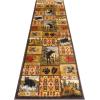 Flash Furniture Gaylord Collection Wilderness Bear and Moose Area Rug with Jute Backing – Beige – 2′ x 7′ – Indoor Use