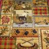 Flash Furniture Gaylord Collection Wilderness Bear and Moose Area Rug with Jute Backing – Beige – 2′ x 7′ – Indoor Use
