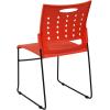 Flash Furniture HERCULES Series 881 lb. Capacity Yellow Sled Base Stack Chair with Air-Vent Back(Orange)