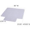 Flash Furniture Jackson 36” x 48” Carpet Chair Mat with Lip