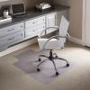 Flash Furniture Jackson 45” x 53” Low Pile Carpet Chair Mat with Lip with Studded Gripper Back and Scuff Resistant Textured Top