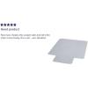 Flash Furniture Jackson 45” x 53” Low Pile Carpet Chair Mat with Lip with Studded Gripper Back and Scuff Resistant Textured Top