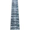 Flash Furniture Marian Collection Area Rug – Distressed Turquoise Olefin Rug with Jute Backing – 3′ x 16′ – Entryway, Living Room, Bedroom(Turquoise)