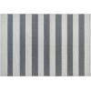 Flash Furniture Melissa Indoor/Outdoor Area Rug – Grey & White – Cabana Striped – 5′ x 7′ – Stain Resistant
