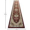 Flash Furniture Mersin Collection Persian Style Area Rug – Olefin Black Non-Shedding Fibers – 4′ x 4′ Octagon – Jute Backing – Hallway, Entryway, Bedroom, Living Room(Burgundy)