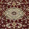 Flash Furniture Mersin Collection Persian Style Area Rug – Olefin Black Non-Shedding Fibers – 4′ x 4′ Octagon – Jute Backing – Hallway, Entryway, Bedroom, Living Room(Burgundy)