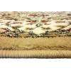 Flash Furniture Mersin Collection Persian Style Area Rug – Olefin Black Non-Shedding Fibers – 4′ x 4′ Octagon – Jute Backing – Hallway, Entryway, Bedroom, Living Room(Ivory)