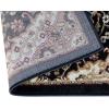 Flash Furniture Mersin Collection Persian Style Area Rug – Olefin Black Non-Shedding Fibers – 4′ x 4′ Octagon – Jute Backing – Hallway, Entryway, Bedroom, Living Room(Black)