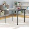Flash Furniture Paige 24×24 Kids Folding Table with Locking Legs, Commercial Grade Table Recommended for Ages 2-4 in Granite White(Granite Gray)